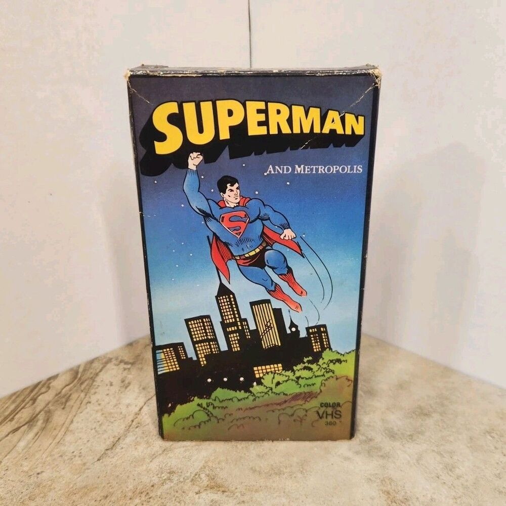 Superman and Metropolis VHS 1989 Full Screen NTSC Slipcase Burbank Video